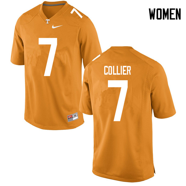 Women #7 Bryce Collier Tennessee Volunteers College Football Jerseys Sale-Orange